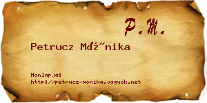 Petrucz Mónika névjegykártya