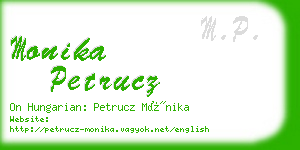 monika petrucz business card